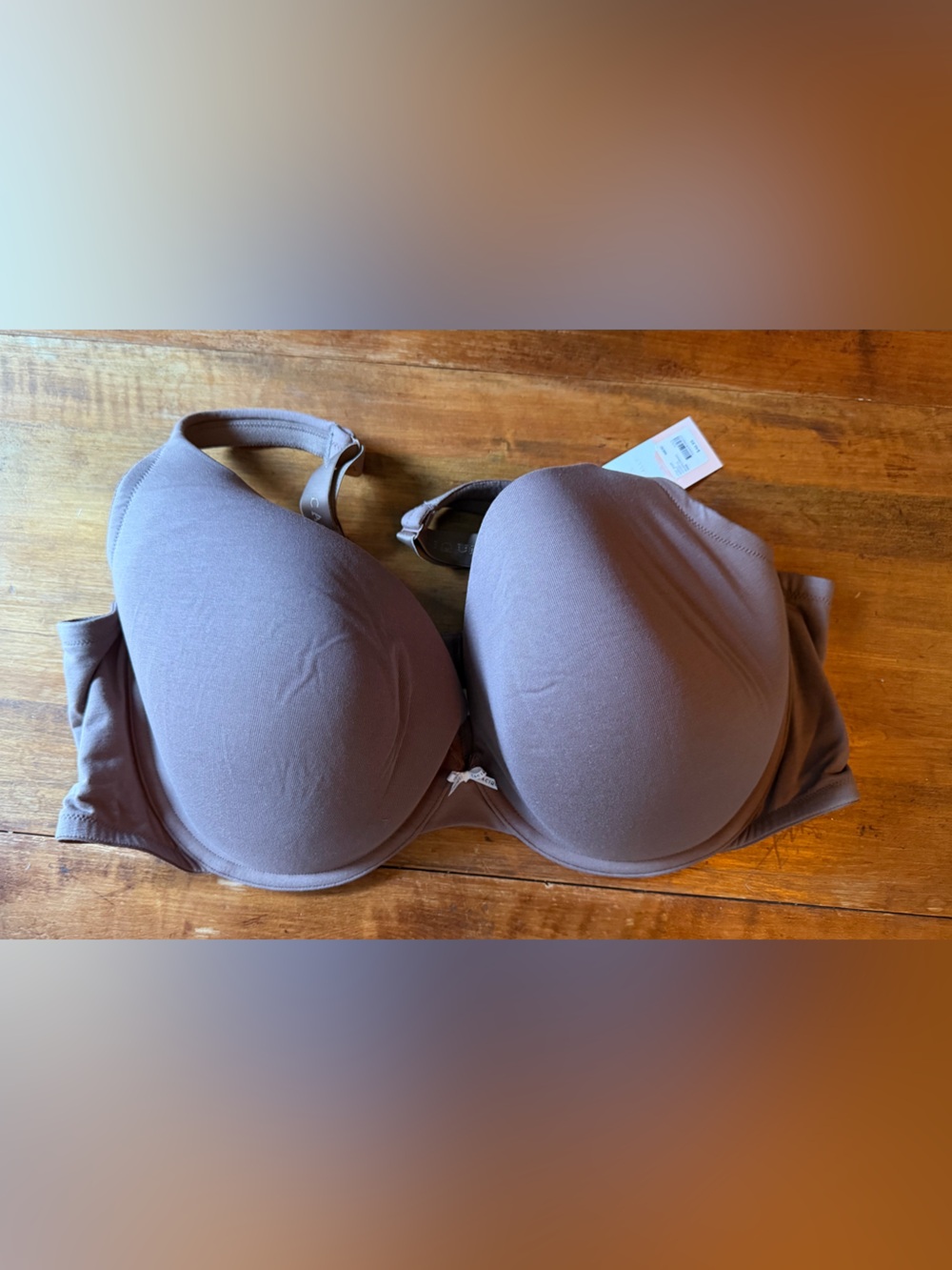 Cacique Boost Plunge Bra - Taupe- 48DD- NWT